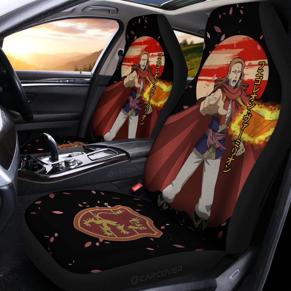 Fuegoleon Vermillion Car Seat Covers Custom Anime Black Clover Car Accessories - Gearcarcover - 2