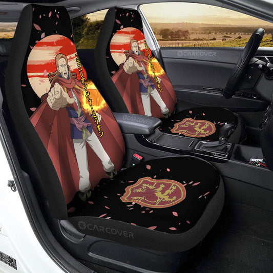 Fuegoleon Vermillion Car Seat Covers Custom Anime Black Clover Car Accessories - Gearcarcover - 1