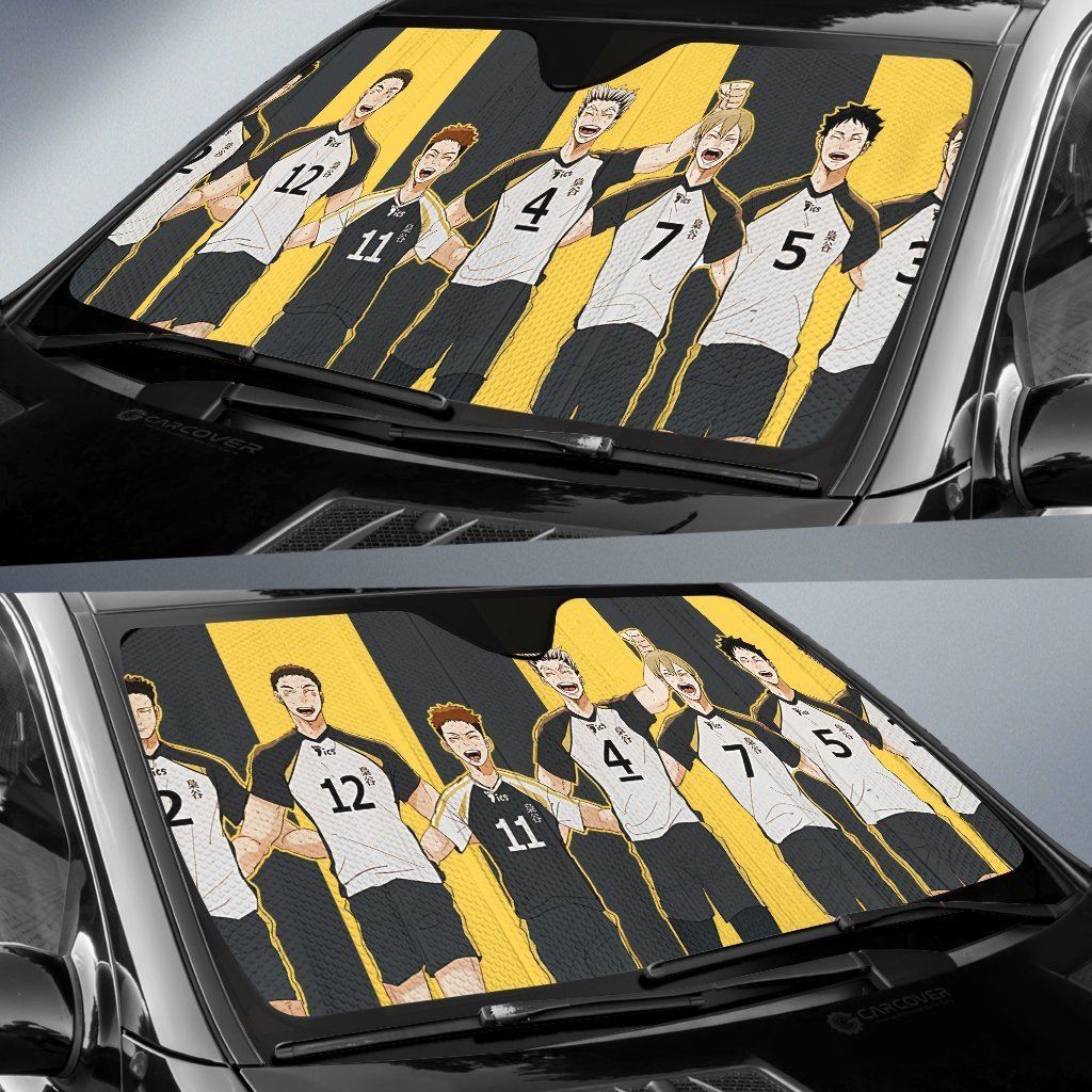 Fukurodani Academy Car Sunshade Custom Anime Haikyuu Car Accessories - Gearcarcover - 2