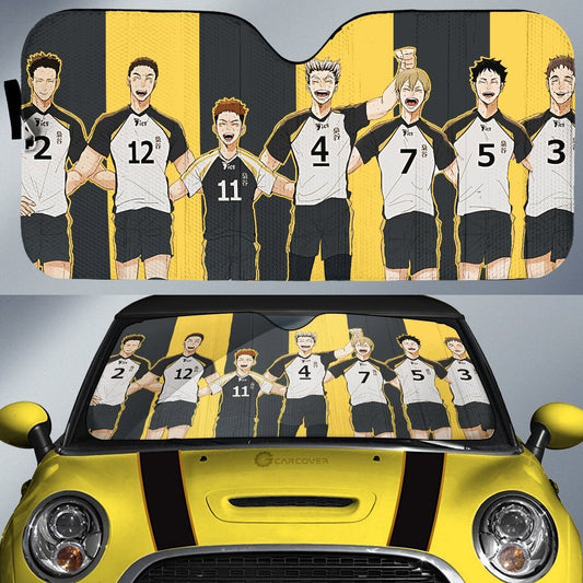 Fukurodani Academy Car Sunshade Custom Anime Haikyuu Car Accessories - Gearcarcover - 1