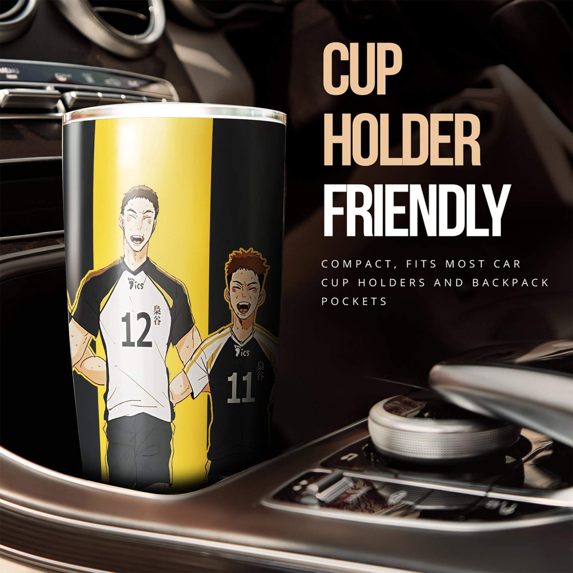 Fukurodani Academy Tumbler Cup Custom Anime Haikyuu Car Accessories - Gearcarcover - 2