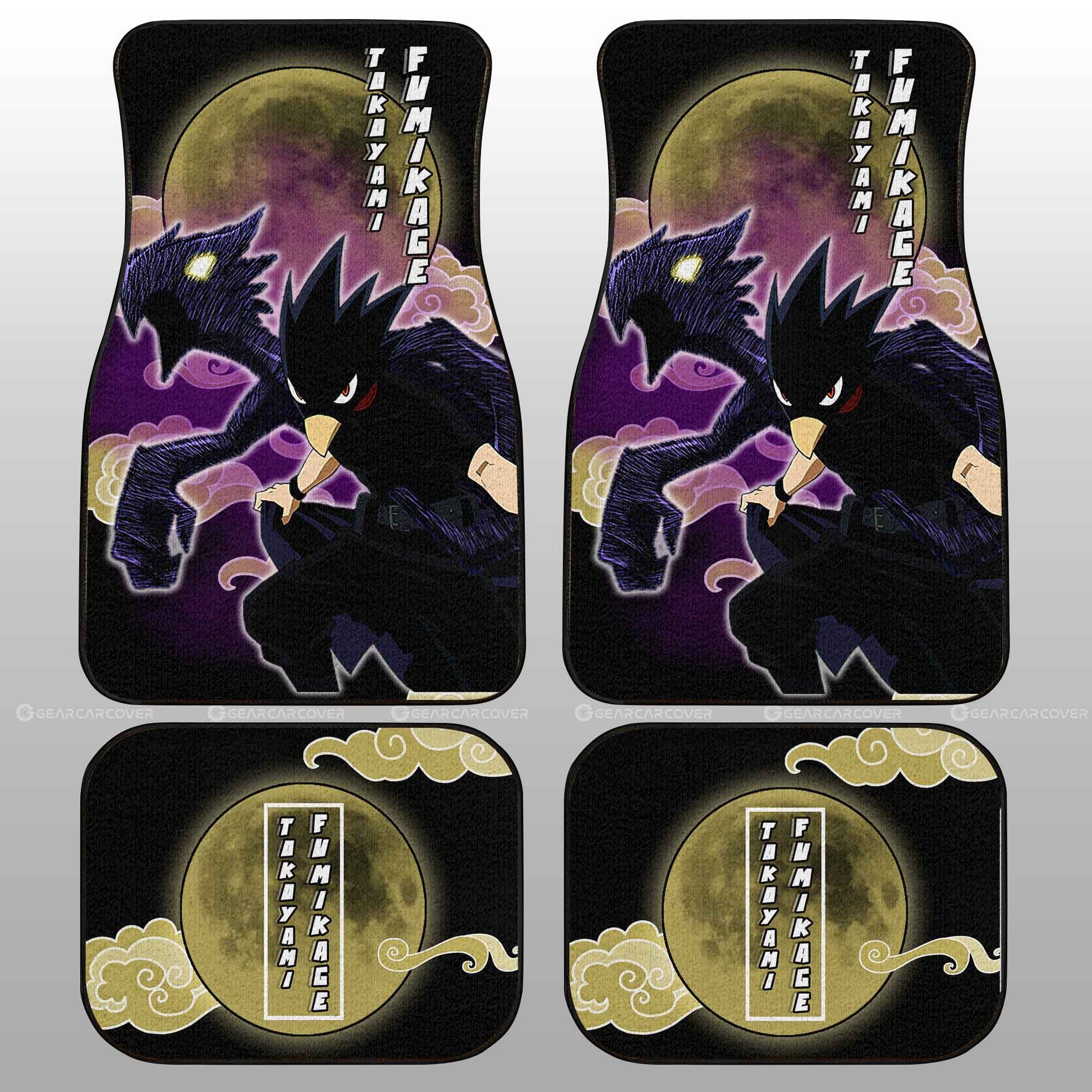 Fumikage Tokoyami Car Floor Mats Custom Anime My Hero Academia Car Interior Accessories - Gearcarcover - 2