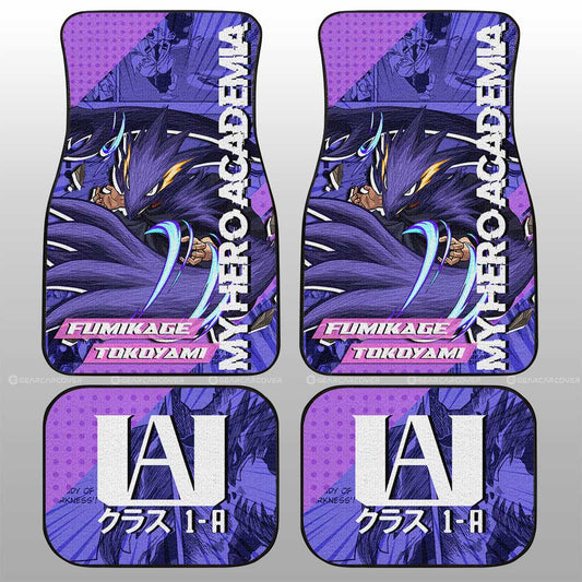 Fumikage Tokoyami Car Floor Mats Custom My Hero Academia Car Interior Accessories - Gearcarcover - 1