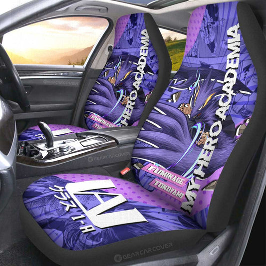 Fumikage Tokoyami Car Seat Covers Custom My Hero Academia Car Interior Accessories - Gearcarcover - 1