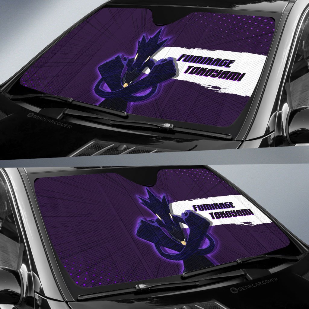 Fumikage Tokoyami Car Sunshade Custom For My Hero Academia Anime Fans - Gearcarcover - 2