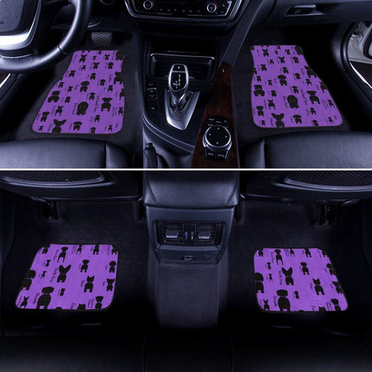 Funny Dogs Car Floor Mats Custom Purple Pattern Car Accessories - Gearcarcover - 2