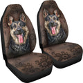 Funny Face German Shepherd Car Seat Covers Custom Car Accessories - Gearcarcover - 4