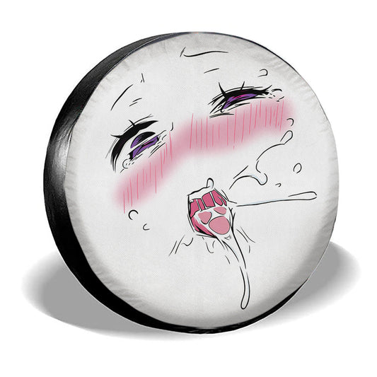 Funny Face Spare Tire Covers Custom Ahegao Style Car Accessories - Gearcarcover - 2