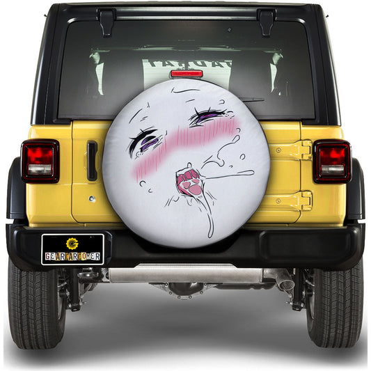 Funny Face Spare Tire Covers Custom Ahegao Style Car Accessories - Gearcarcover - 1