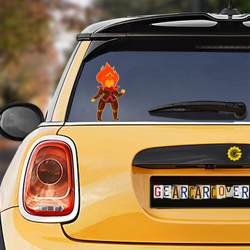 Funny Flame Princess Car Sticker Custom Adventure Time - Gearcarcover - 1