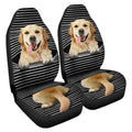 Funny Golden Retriever Car Seat Covers Custom Golden Retriever Car Accessories For Dog Lovers - Gearcarcover - 4