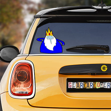 Funny Ice King Car Sticker Custom Adventure Time - Gearcarcover - 1