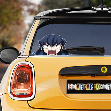 Funny Inosuke Face Car Sticker Custom Demon Slayer Anime Car Accessories - Gearcarcover - 1
