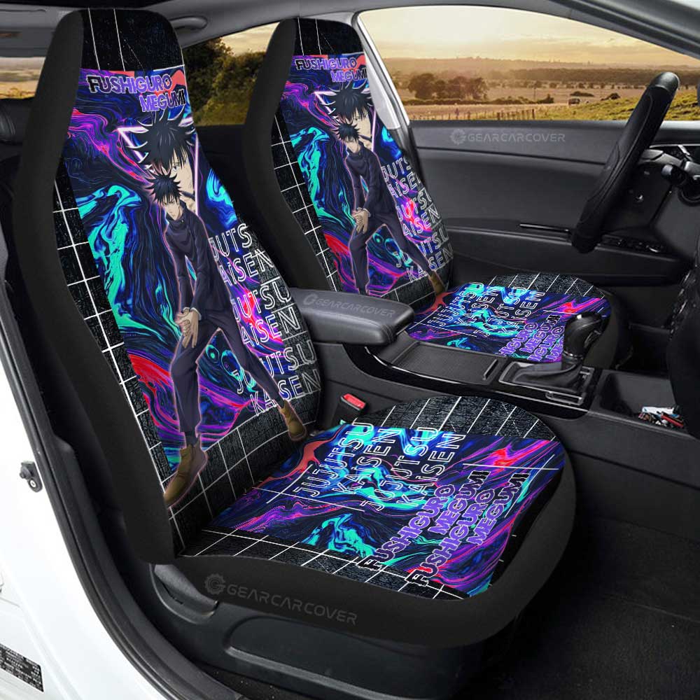 Fushiguro Megumi Car Seat Covers Custom Jujutsu Kaisen Anime Car Accessories - Gearcarcover - 3