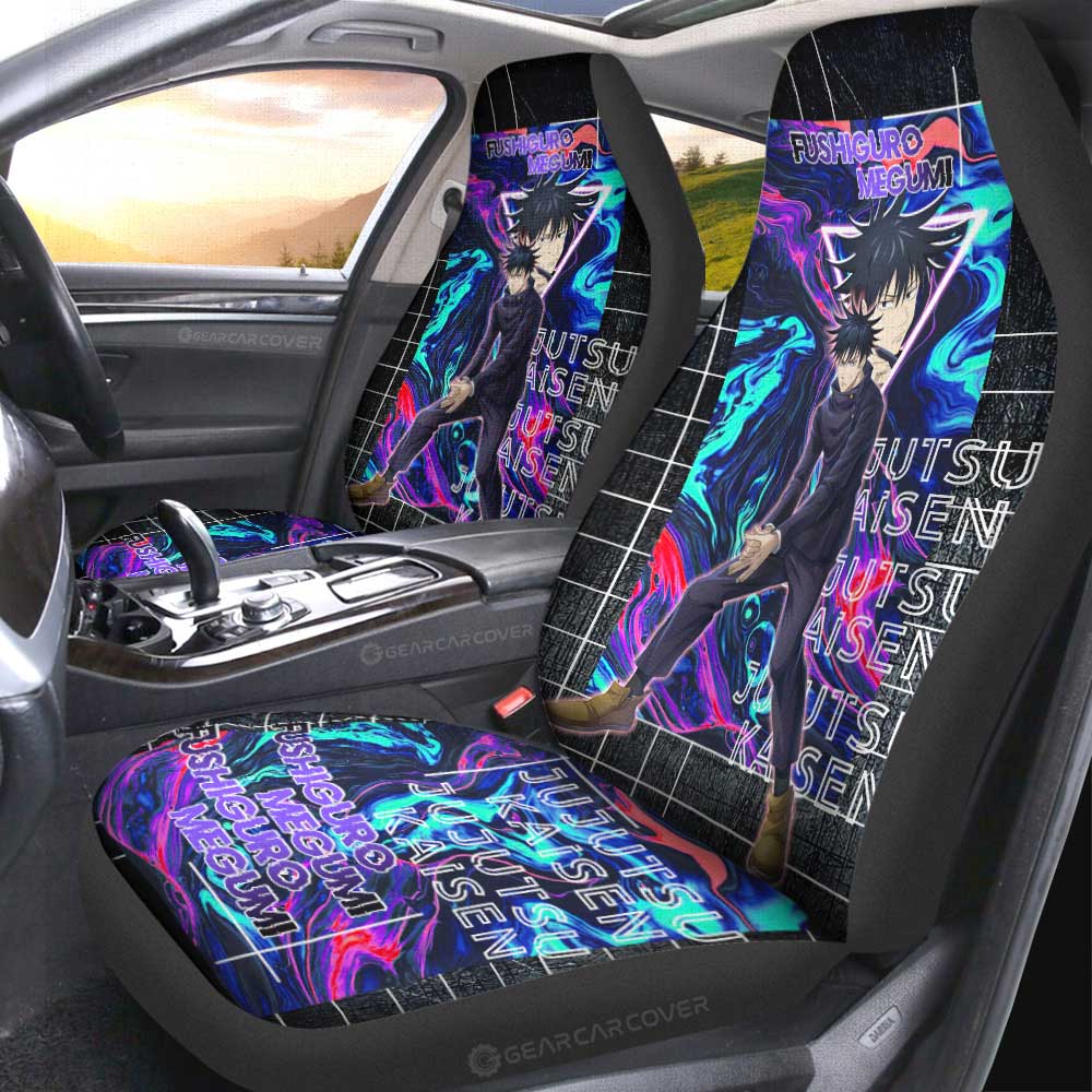 Fushiguro Megumi Car Seat Covers Custom Jujutsu Kaisen Anime Car Accessories - Gearcarcover - 4