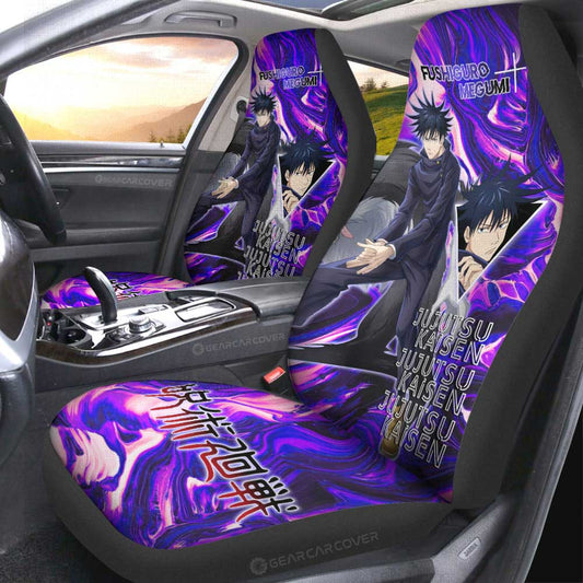 Fushiguro Megumi Car Seat Covers Custom Jujutsu Kaisen Anime Car Accessories - Gearcarcover - 1