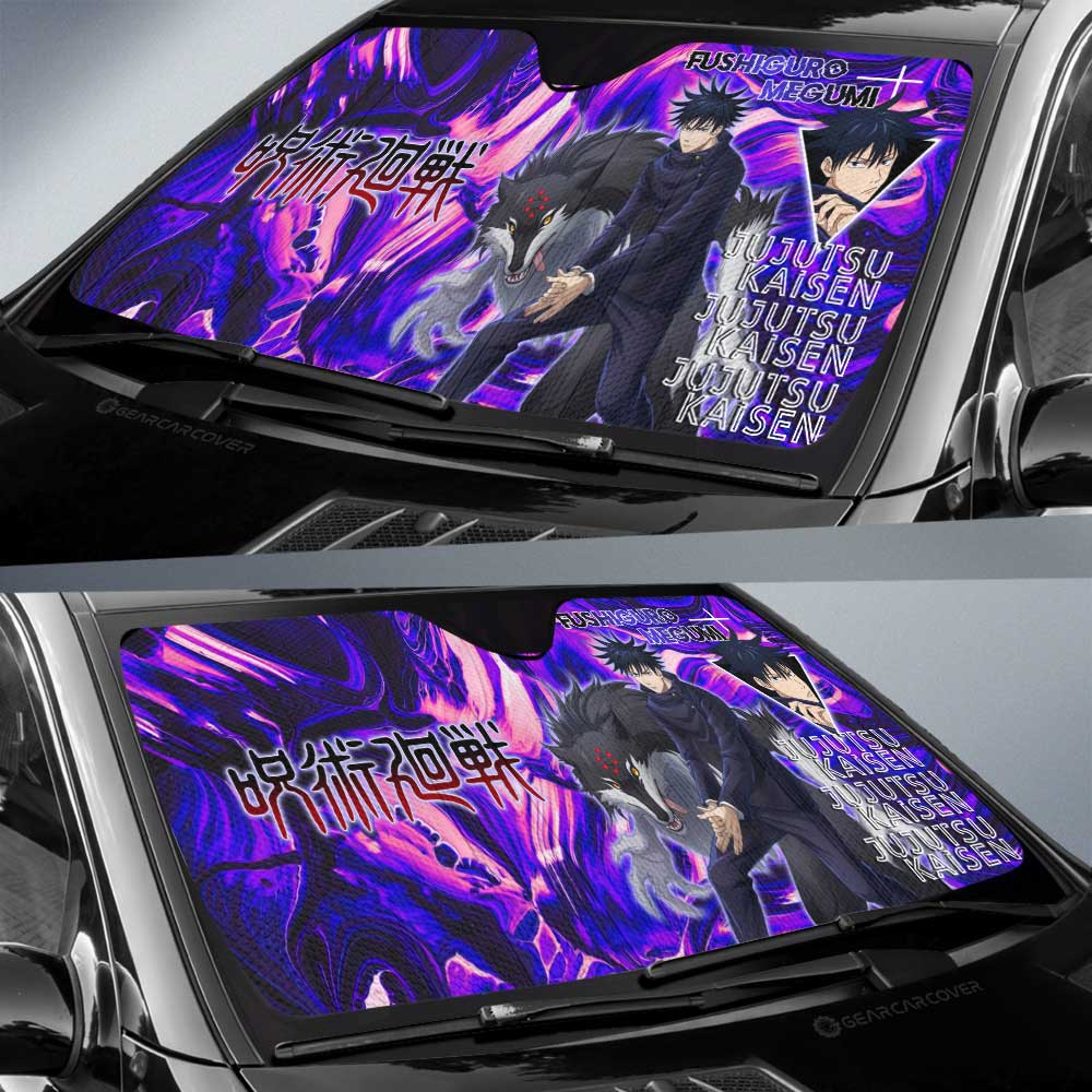 Fushiguro Megumi Car Sunshade Custom Jujutsu Kaisen Anime Car Accessories - Gearcarcover - 3