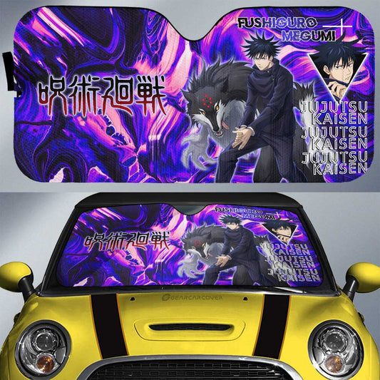 Fushiguro Megumi Car Sunshade Custom Jujutsu Kaisen Anime Car Accessories - Gearcarcover - 1