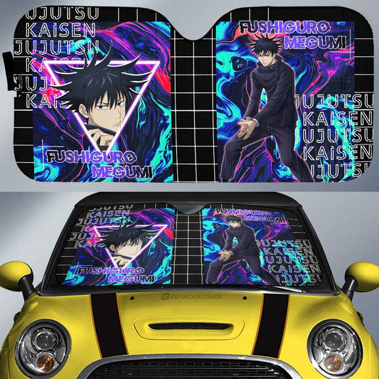 Fushiguro Megumi Car Sunshade Custom Jujutsu Kaisen Anime Car Interior Accessories - Gearcarcover - 1