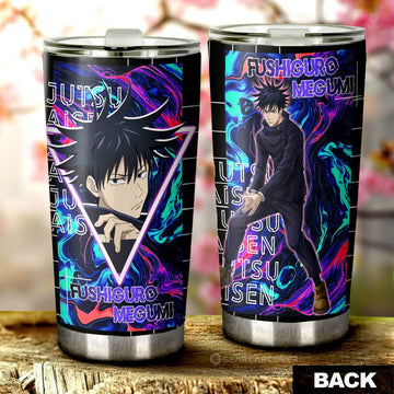 Fushiguro Megumi Tumbler Cup Custom Jujutsu Kaisen Anime Car Interior Accessories - Gearcarcover - 1