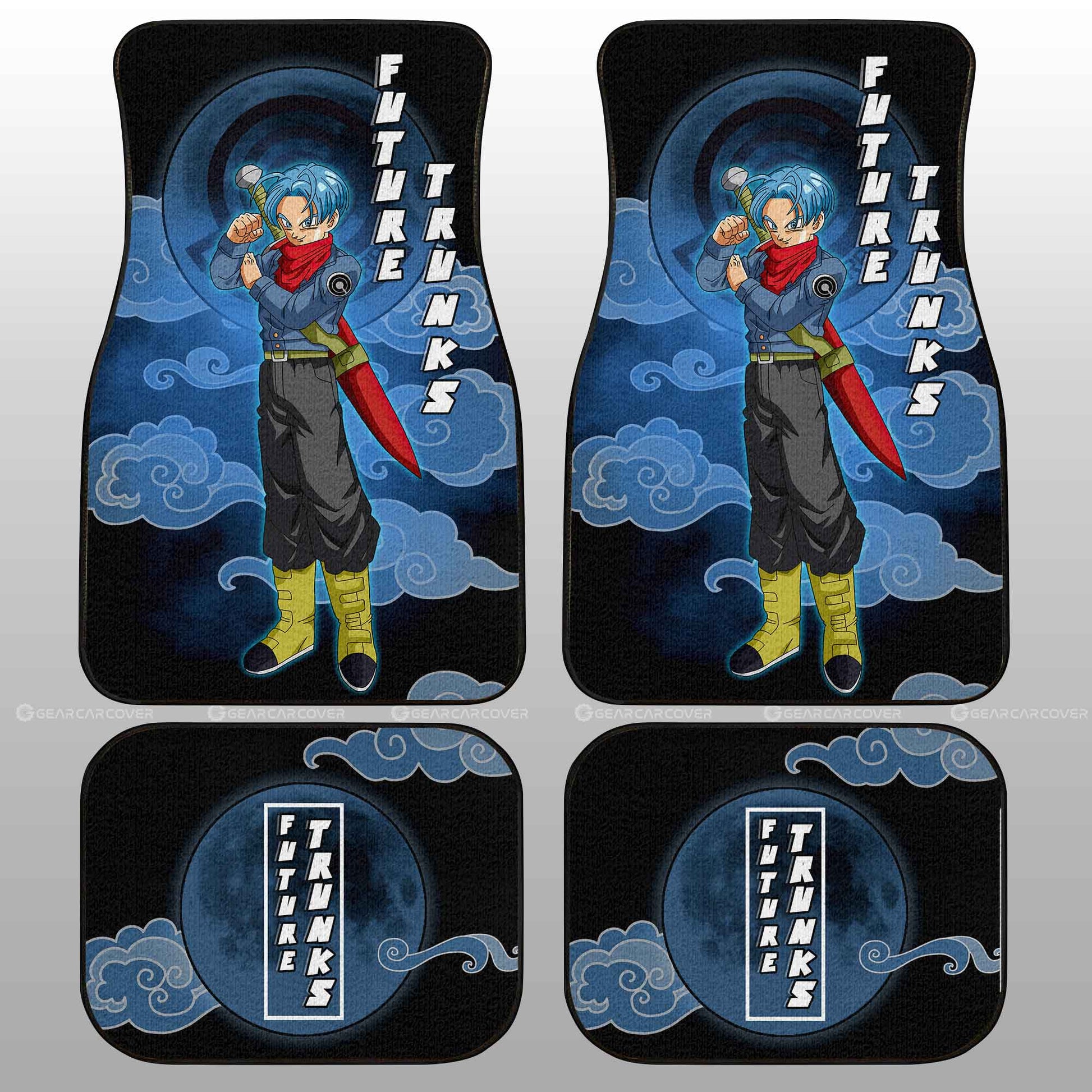 Future Trunks Car Floor Mats Custom Anime Dragon Ball Car Accessories - Gearcarcover - 2