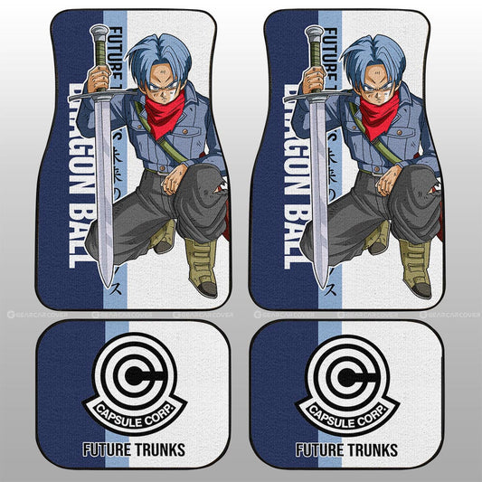 Future Trunks Car Floor Mats Custom Dragon Ball Car Accessories For Anime Fans - Gearcarcover - 2