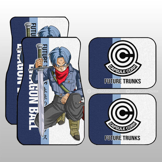Future Trunks Car Floor Mats Custom Dragon Ball Car Accessories For Anime Fans - Gearcarcover - 1