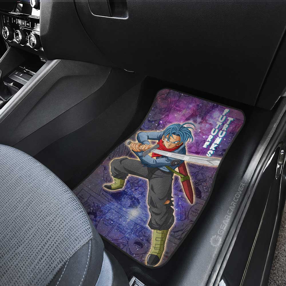 Future Trunks Car Floor Mats Custom Galaxy Style Dragon Ball Anime Car Accessories - Gearcarcover - 4