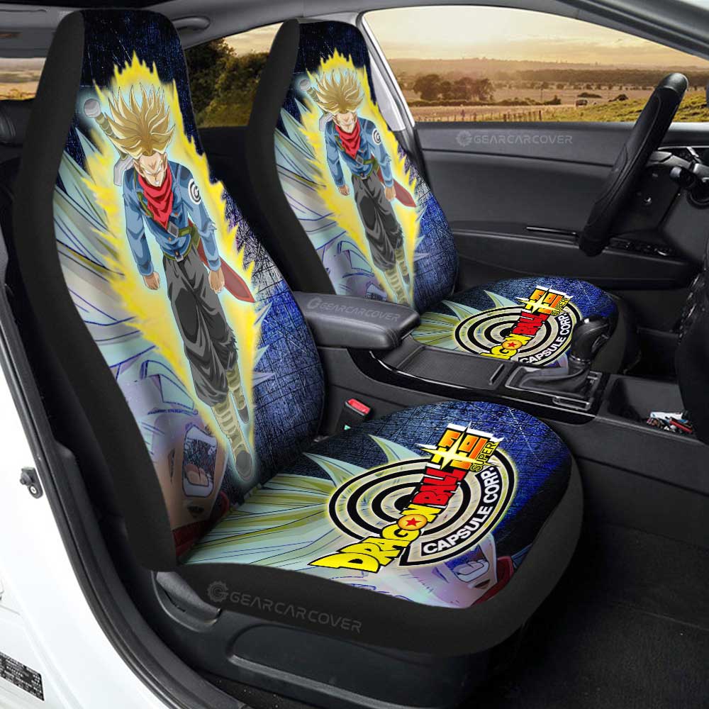 Future Trunks Car Seat Covers Custom Dragon Ball Anime Car Accessories - Gearcarcover - 3