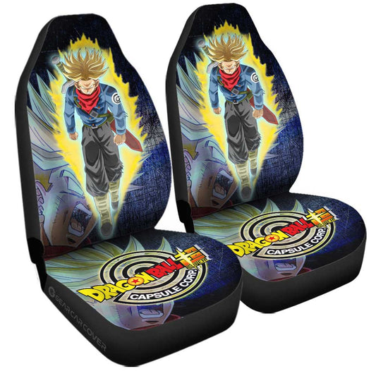 Future Trunks Car Seat Covers Custom Dragon Ball Anime Car Accessories - Gearcarcover - 2