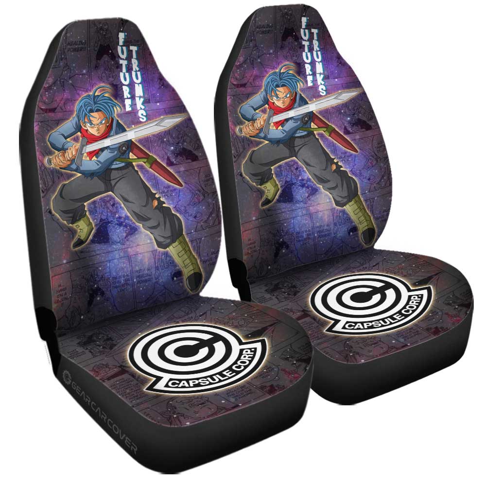 Future Trunks Car Seat Covers Custom Dragon Ball Anime Car Accessories Manga Galaxy Style - Gearcarcover - 3