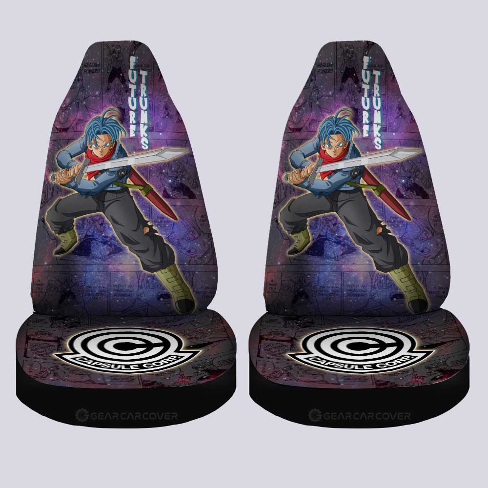 Future Trunks Car Seat Covers Custom Dragon Ball Anime Car Accessories Manga Galaxy Style - Gearcarcover - 4