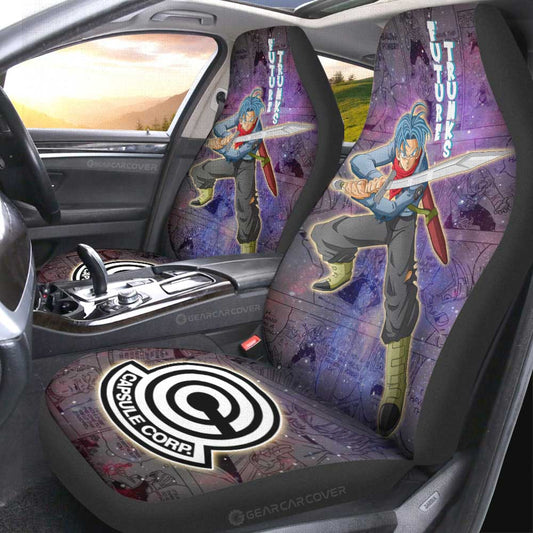 Future Trunks Car Seat Covers Custom Dragon Ball Anime Car Accessories Manga Galaxy Style - Gearcarcover - 2