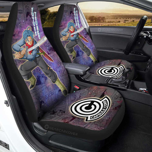 Future Trunks Car Seat Covers Custom Dragon Ball Anime Car Accessories Manga Galaxy Style - Gearcarcover - 1