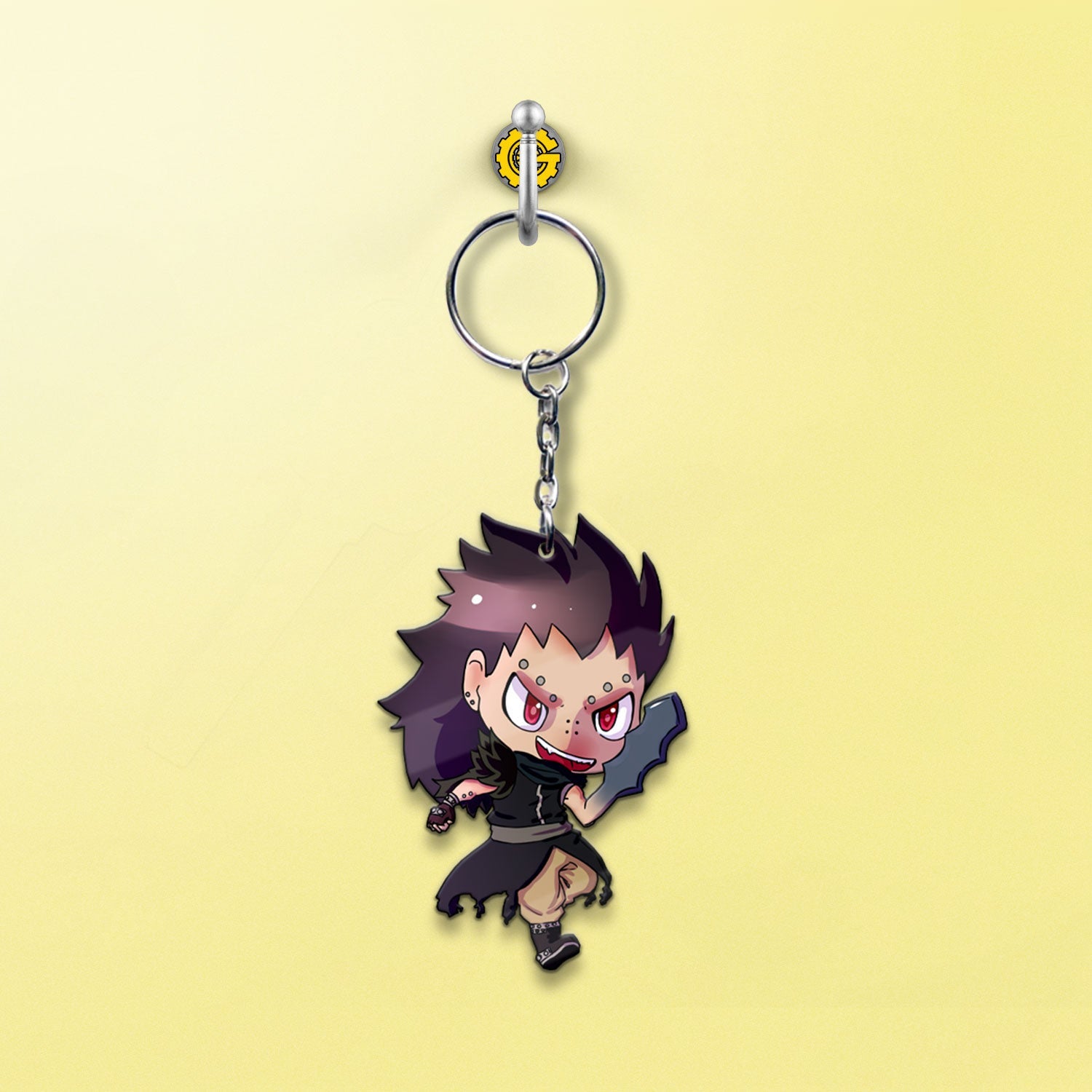 Gajeel Redfox Keychain Custom Fairy Tail Anime Car Accessories