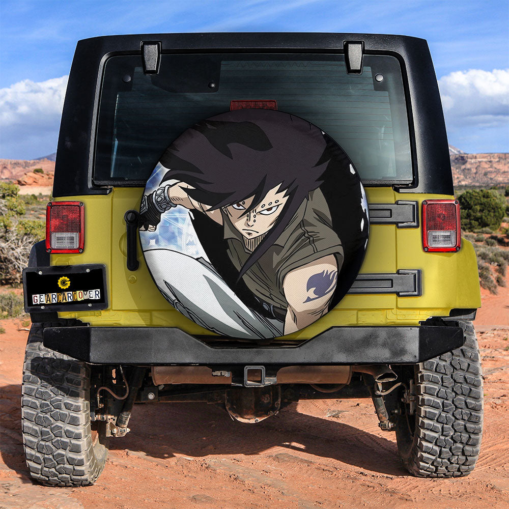 Gajeel Redfox Spare Tire Covers Custom Fairy Tail Anime Car Accessories - Gearcarcover - 3