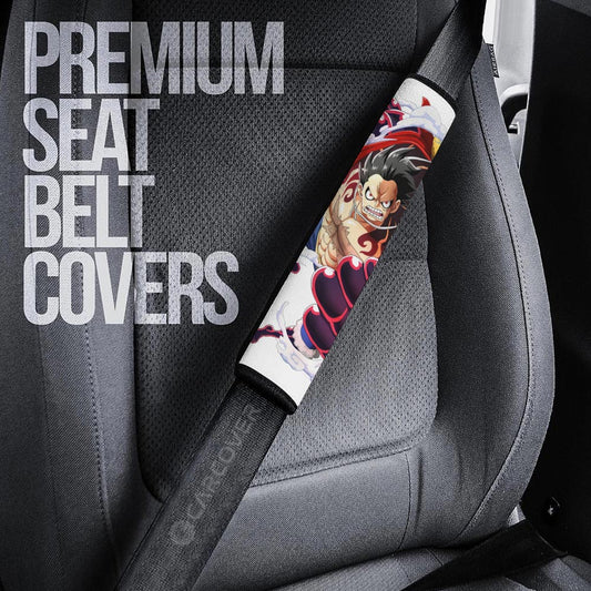 Gear 4 Monkey D. Luffy Seat Belt Covers Custom One Piece Anime Car Accessoriess - Gearcarcover - 2