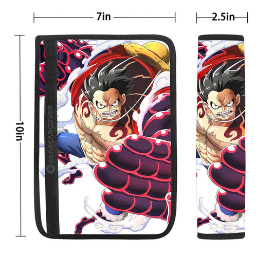 Gear 4 Monkey D. Luffy Seat Belt Covers Custom One Piece Anime Car Accessoriess - Gearcarcover - 1