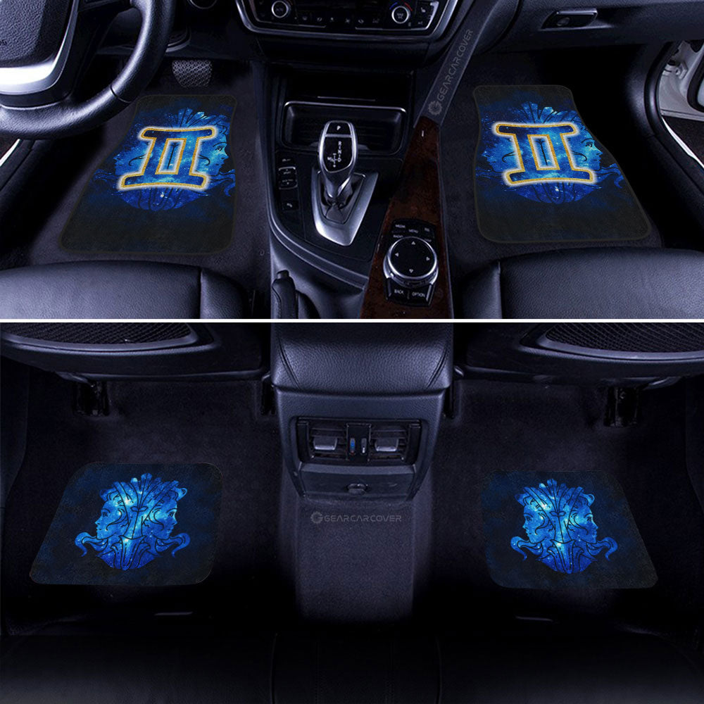 Gemini Car Floor Mats Custom Name Zodiac Car Accessories - Gearcarcover - 2