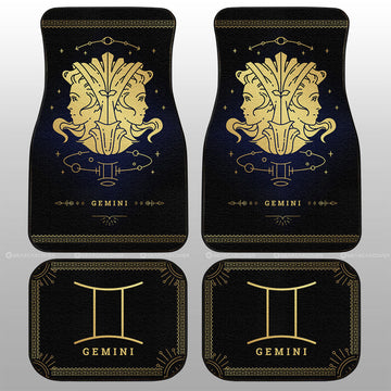 Gemini Car Floor Mats Custom Zodiac Car Accessories - Gearcarcover - 1