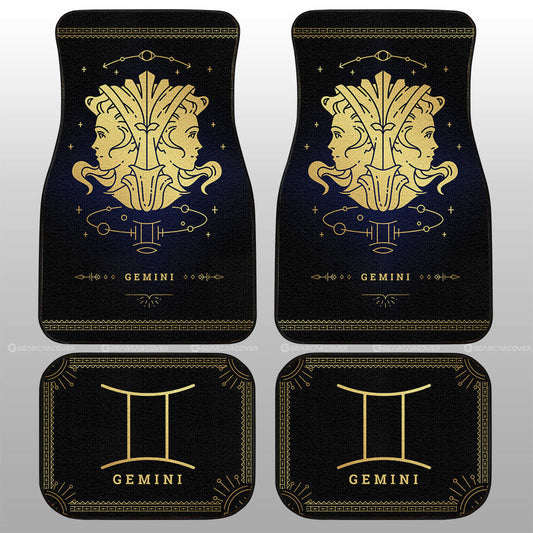 Gemini Car Floor Mats Custom Zodiac Car Accessories - Gearcarcover - 1