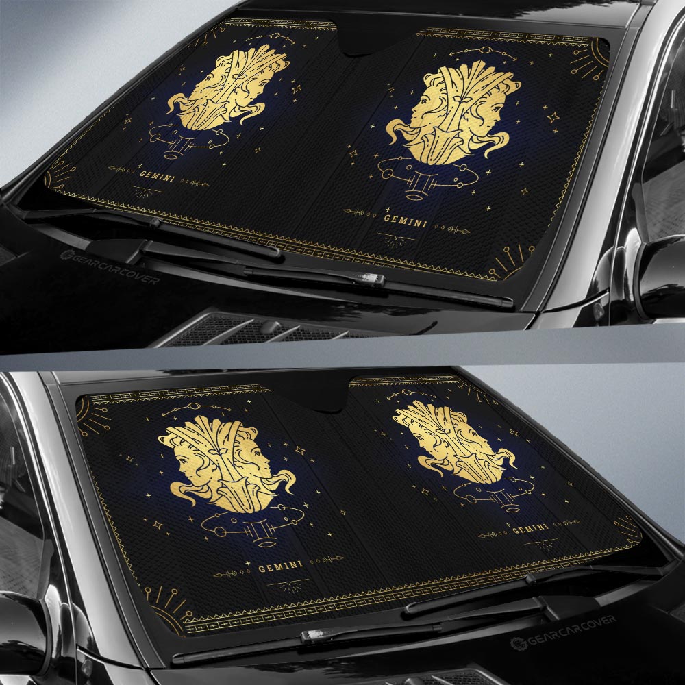Gemini Car Sunshade Custom Zodiac Car Interior Accessories - Gearcarcover - 3