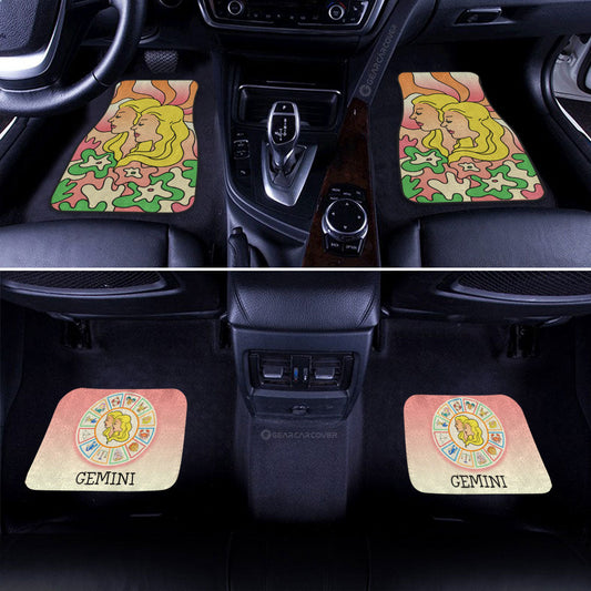 Gemini Colorful Car Floor Mats Custom Zodiac Car Accessories - Gearcarcover - 2