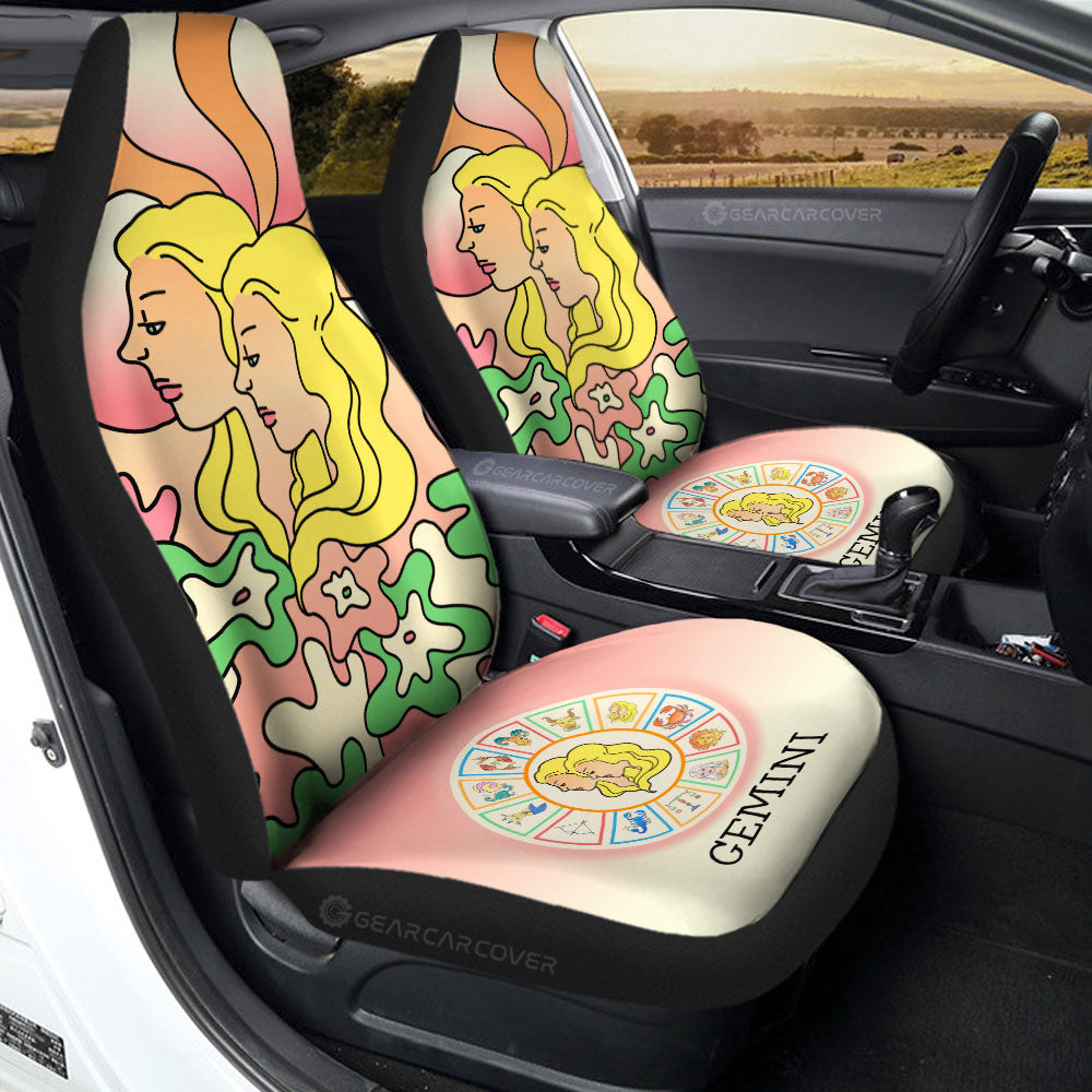 Gemini Colorful Car Seat Covers Custom Zodiac Car Accessories - Gearcarcover - 3