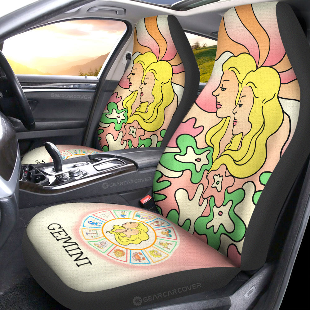 Gemini Colorful Car Seat Covers Custom Zodiac Car Accessories - Gearcarcover - 4