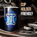 Gemini Tumbler Cup Custom Name Zodiac Car Interior Accessories - Gearcarcover - 2