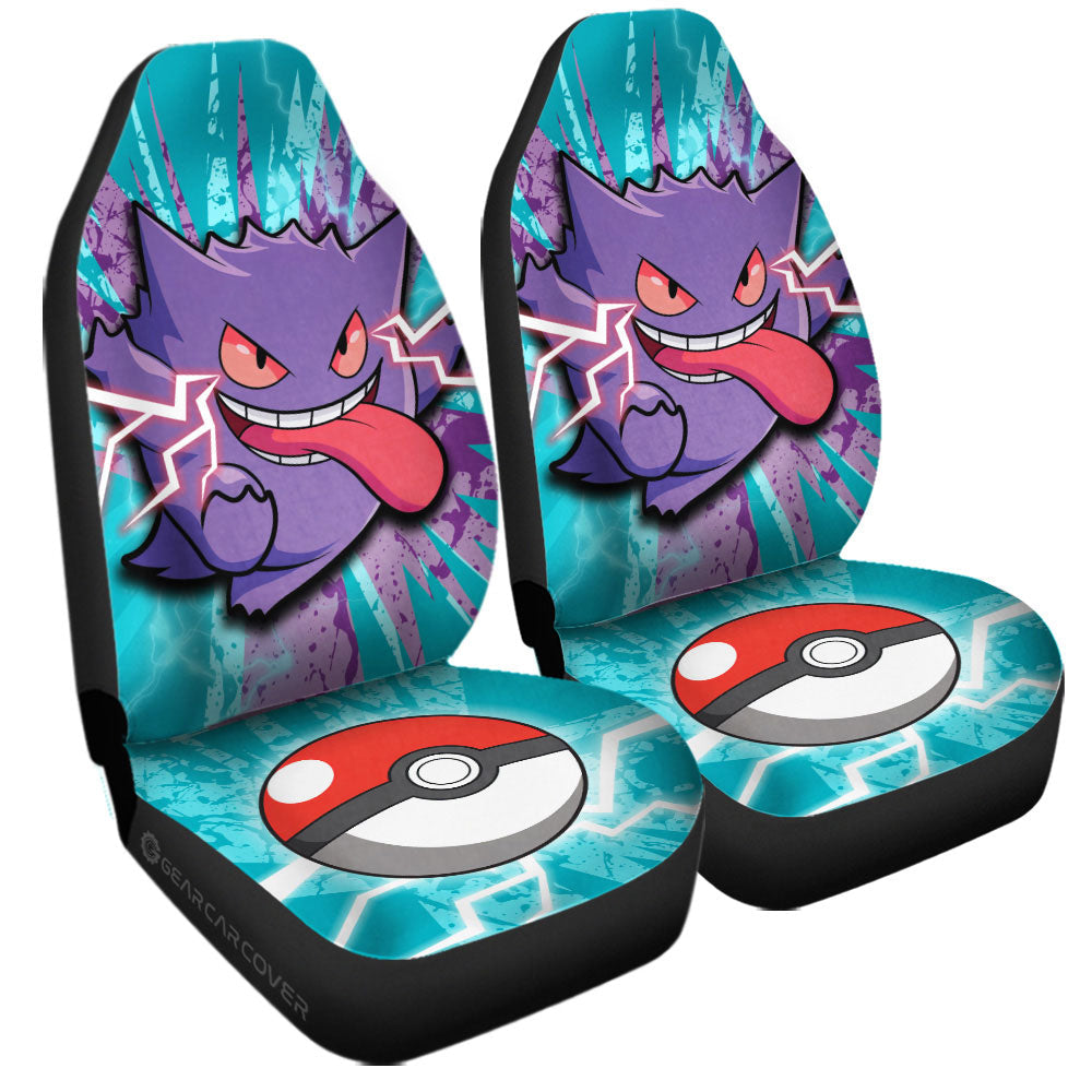 Gengar Car Seat Covers Custom Car Accessories For Fans - Gearcarcover - 3