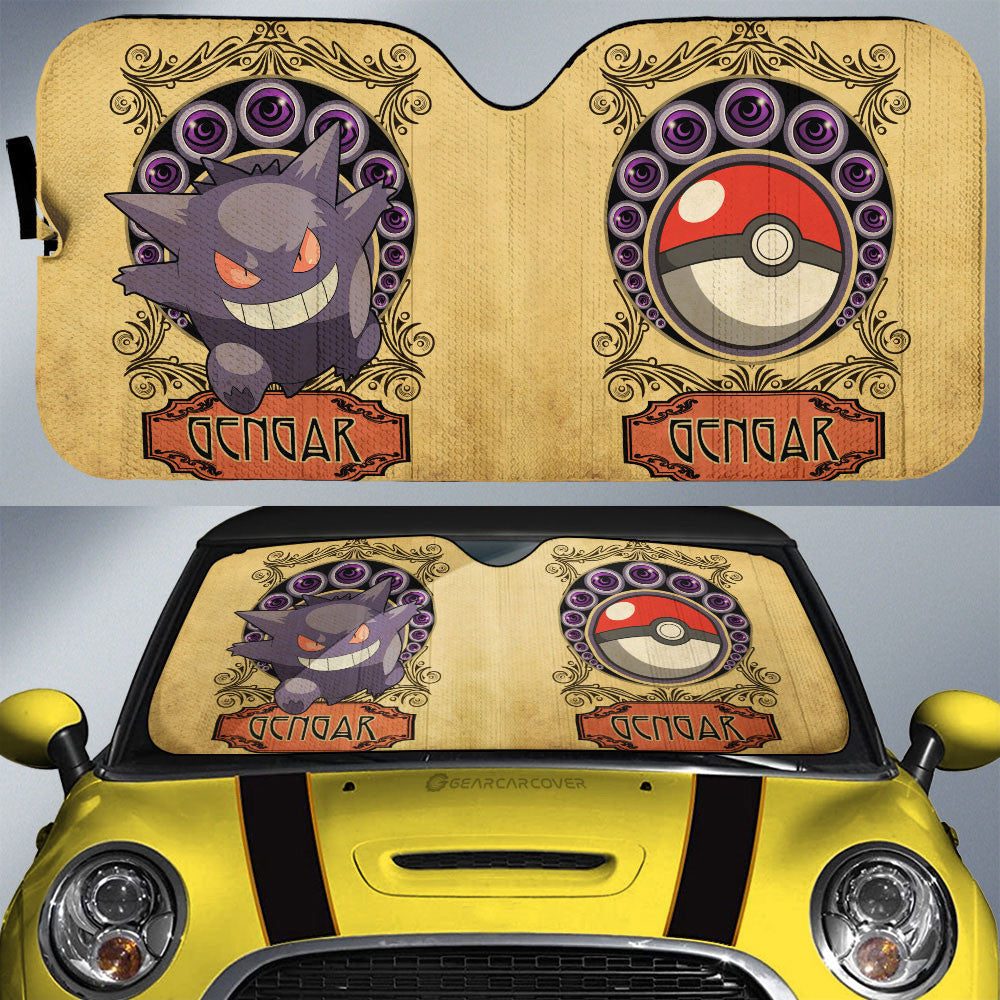 Gengar Car Sunshade Custom Car Interior Accessories - Gearcarcover - 1