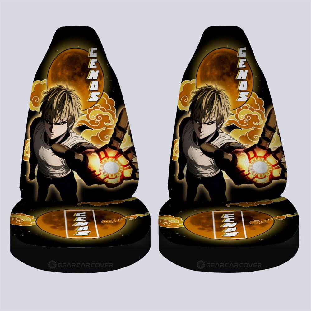 Genos Car Seat Covers Custom One Punch Man Anime Car Accessories - Gearcarcover - 4