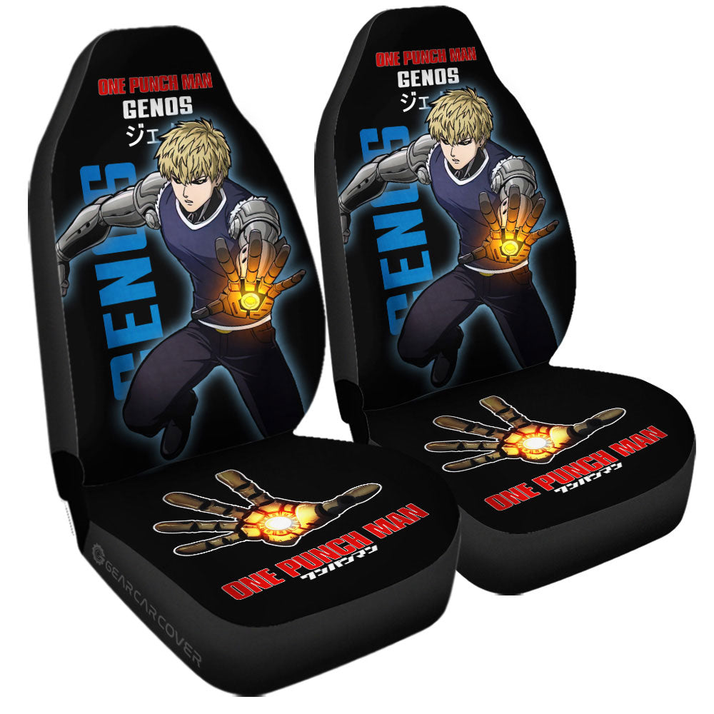 Genos Car Seat Covers Custom One Punch Man Anime Car Accessories - Gearcarcover - 2